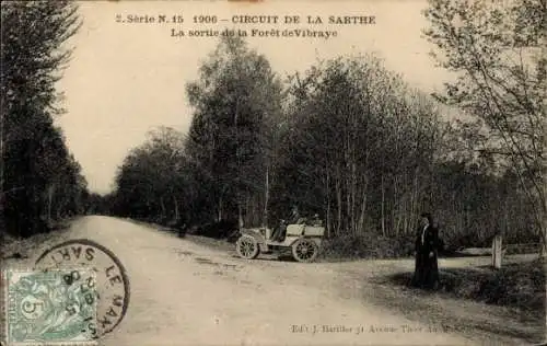 Ak Circuit de la Sarthe, la sortie de la Foret de Vibraye