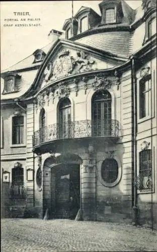 Ak Trier, Portal am Palais Graf Kesselstadt