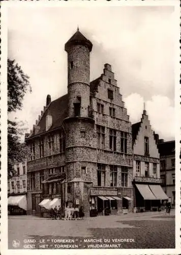 Ak Gent Gent Ostflandern, Freitagsspaziergang