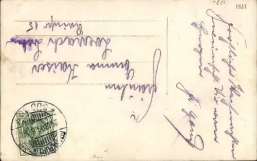 Ak Glückwunsch Weihnachten, Kinder im Schneefall