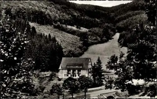 Ak Wiemeringhausen Olsberg im Sauerland, Hotel-Restaurant Haus Wildenstein