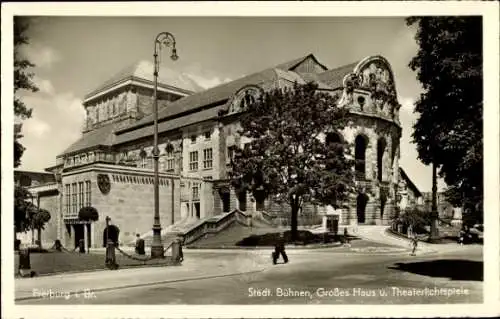 Ak Freiburg im Breisgau, Städtische Bühnen, Großes Haus, Theaterlichtspiele