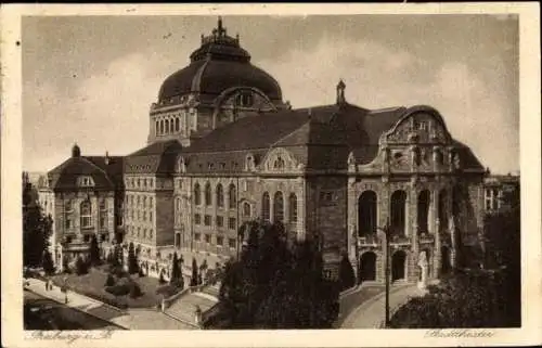 Ak Freiburg im Breisgau, Stadttheater