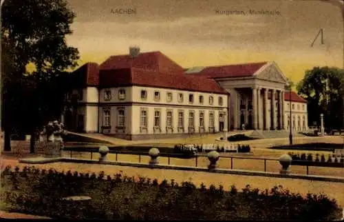 Ak Aachen in Nordrhein Westfalen, Kurgarten, Musikhalle