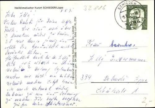 Ak Schieder Schwalenberg in Lippe, Gesamtansicht