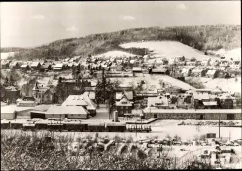 Ak Bad Berleburg in Westfalen, Gesamtansicht, Winter