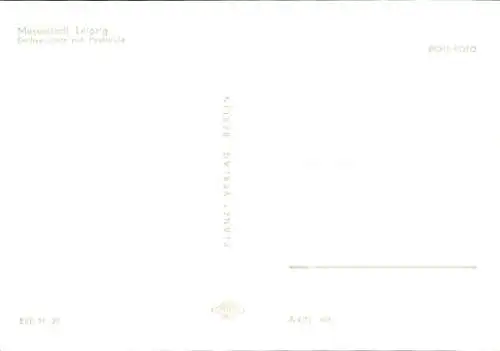 Ak Leipzig, Sachsenplatz mit Postsäule