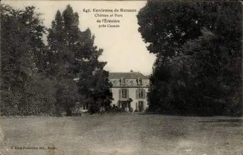 Ak Rennes Ille et Vilaine, Chateau, Parc de l'enveniere pres Cesson