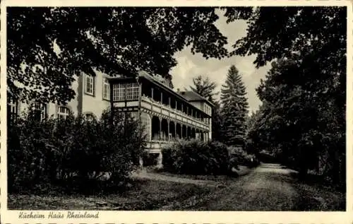 Ak Weilmünster im Taunus Hessen, Kindersanatorium, Kurheim Haus Rheinland