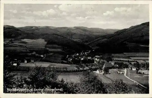 Ak Rönkhausen Finnentrop im Sauerland, Panorama