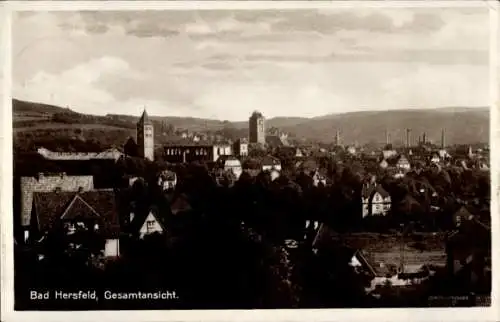 Ak Bad Hersfeld Hessen, Gesamtansicht