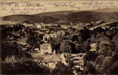 Ak Langenschwalbach Bad Schwalbach im Taunus, Blick von der Platte