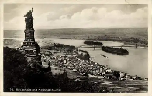 Ak Rüdesheim am Rhein, Niederwald Nationaldenkmal