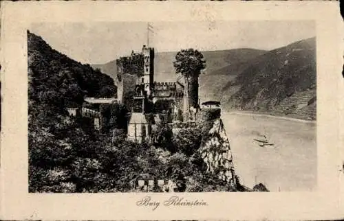 Ak Trechtingshausen am Rhein, Burg Rheinstein