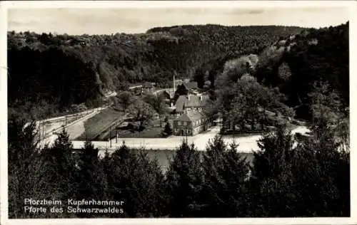 Ak Pforzheim im Schwarzwald, Kupferhammer, Teilansicht