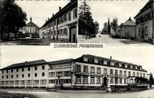 Ak Mingolsheim Bad Schönborn Baden Württemberg, Schwefelbad