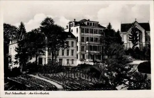 Ak Bad Schwalbach im Taunus, Goetheplatz, Teilansicht
