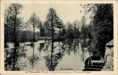 Ak La Trimouille Vienne, Karpfenschleuse