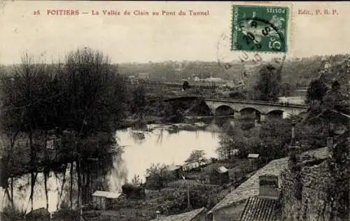 Ak Poitiers Vienne, Vallee du Clain, Pont du Tunnel