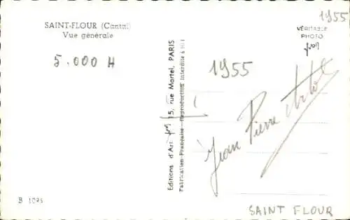 Ak Saint Flour Cantal, vue generale