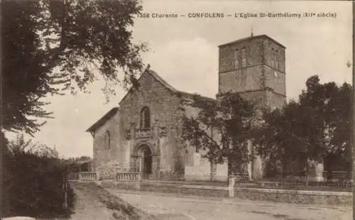 Ak Confolens Charente, Eglise St-Barthelemy