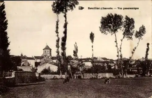 Ak Reuillac Charente, vue panoramique