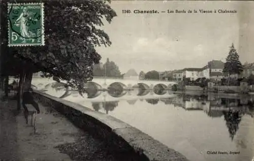 Ak Chabanais Charente, les Bords de la Vienne