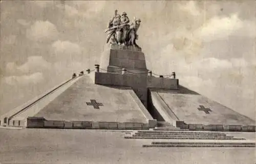 Ak Souain Marne, Monument Navarin, Monument aux morts des armees de Champagne 1914-18