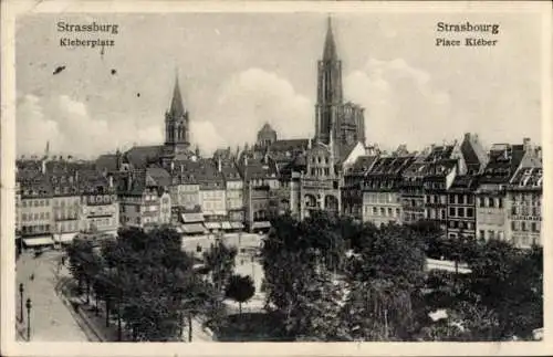 Ak Strasbourg Straßburg Elsass Bas Rhin, Kleberplatz