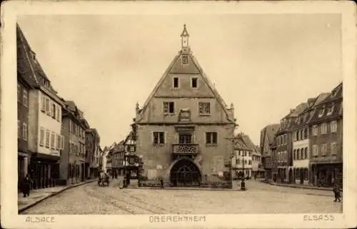 Ak Obernai Oberehnheim Elsass Bas Rhin, Teilansicht