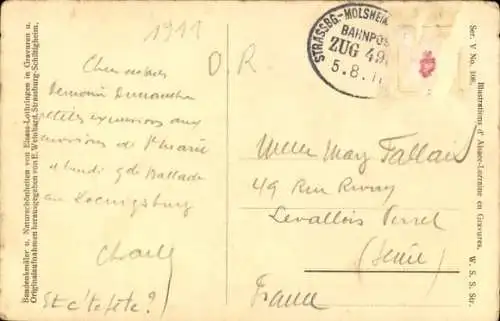 Ak Obernai Oberehnheim Elsass Bas Rhin, Teilansicht