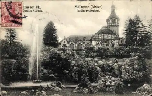 Ak Mulhouse Mülhausen Elsass Haut Rhin, zoologischer Garten