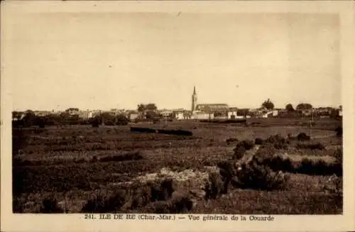 Ak Île de Ré Charente Maritime, Vue generale de la Couarde