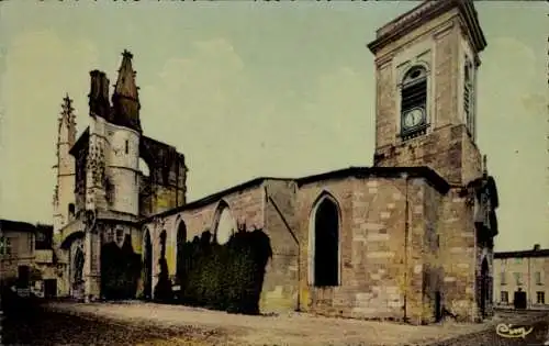 Ak Saint Martin de Ré Ile de Ré Charente-Maritime, Kirche