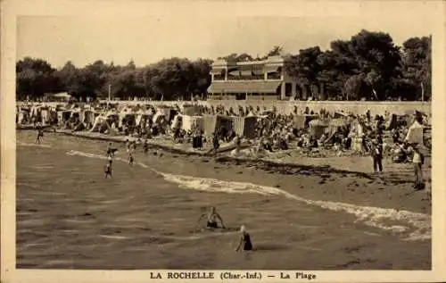 Ak La Rochelle Charente Maritime, Strand