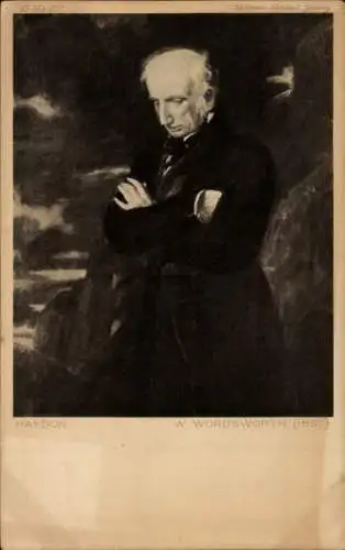 Künstler Ak Haydon, Schriftsteller William Wordsworth, Porträt
