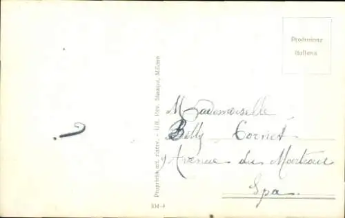 Künstler Ak Corbella, T., Liebespaar, Kuss