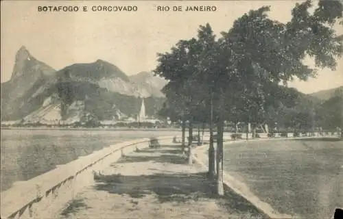 Ak Rio de Janeiro Brasilien, Botafogo e Corcovado