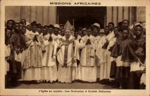 Ak Dahomey Benin, Afrikanische Missionen, Kirche in Bewegung