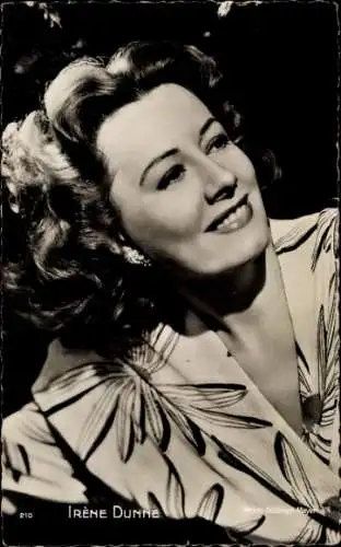 Ak Schauspielerin Irene Dunne, Portrait