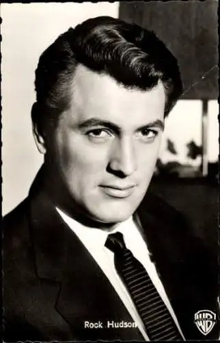 Ak Schauspieler Rock Hudson in Giganten, Portrait, Warner Bros.