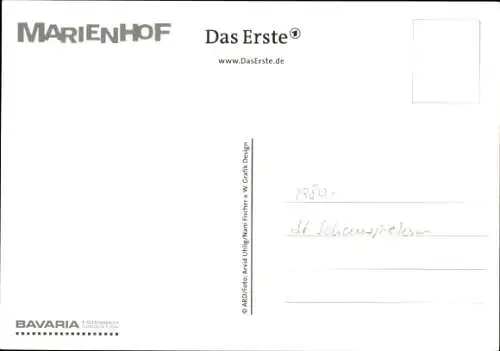 Ak Schauspielerin Julika Wagner, Portrait, Marienhof, Autogramm