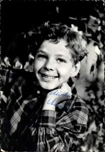 Ak Schauspieler Michael Ande, Portrait, Autogramm, Katze