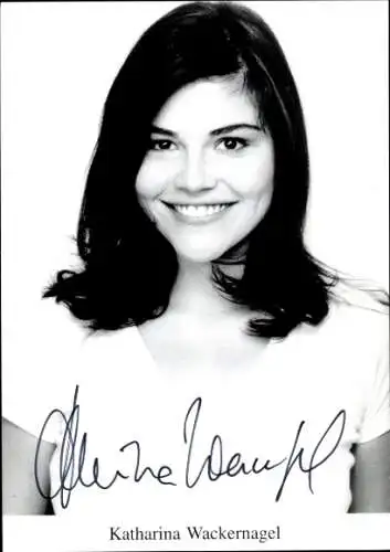 Ak Schauspielerin Katharina Wackernagel, Portrait, Autogramm
