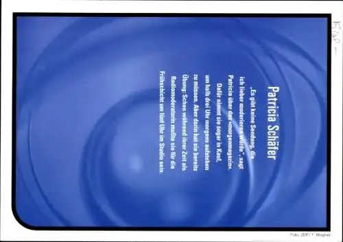 Ak Schauspielerin Patricia Schäfer, Portrait, Autogramm