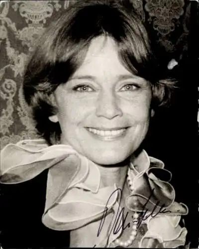 Ak Schauspielerin Maria Schell, Portrait, Autogramm