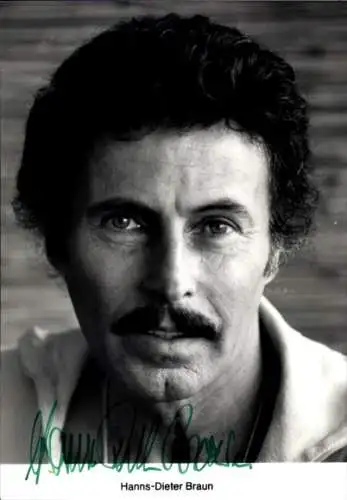 Ak Schauspieler Hanns-Dieter Braun, Portrait, Autogramm