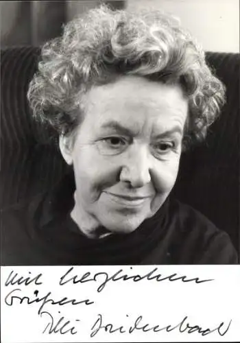 Ak Schauspielerin Tilli Breidenbach, Portrait, Autogramm