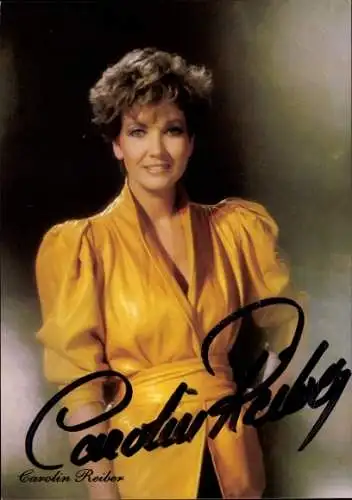 Ak Schauspielerin Carolin Reiber, Portrait, Autogramm