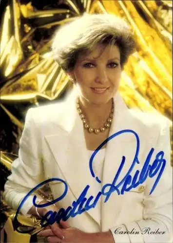 Ak Schauspielerin Carolin Reiber, Portrait, Autogramm
